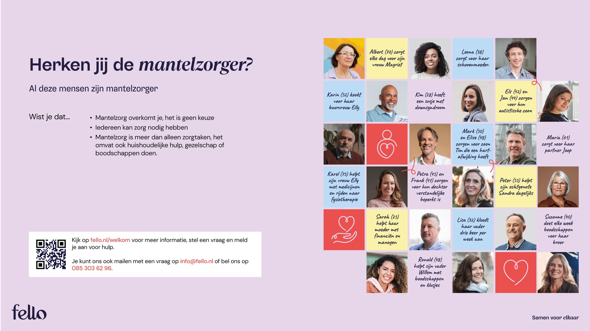 Narrowcasting herken jij de mantelzorger