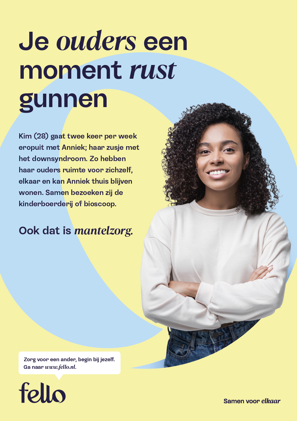 Poster Je ouders een moment rust gunnen