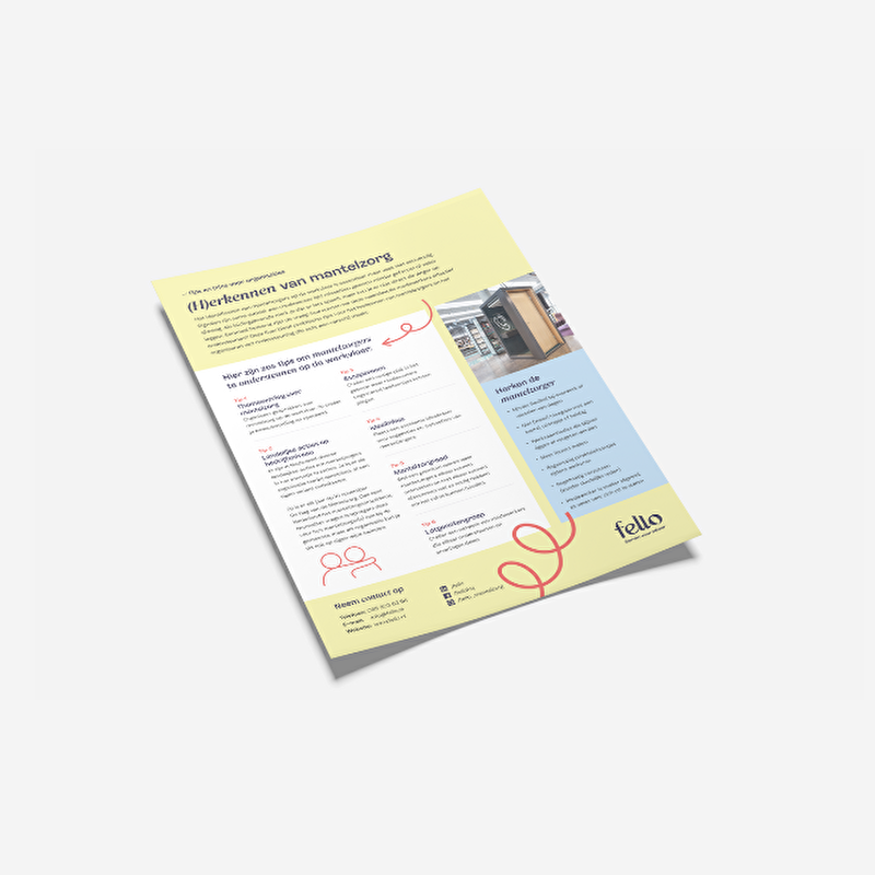 Mock up onepager herkennen mantelzorg overzichtspagina
