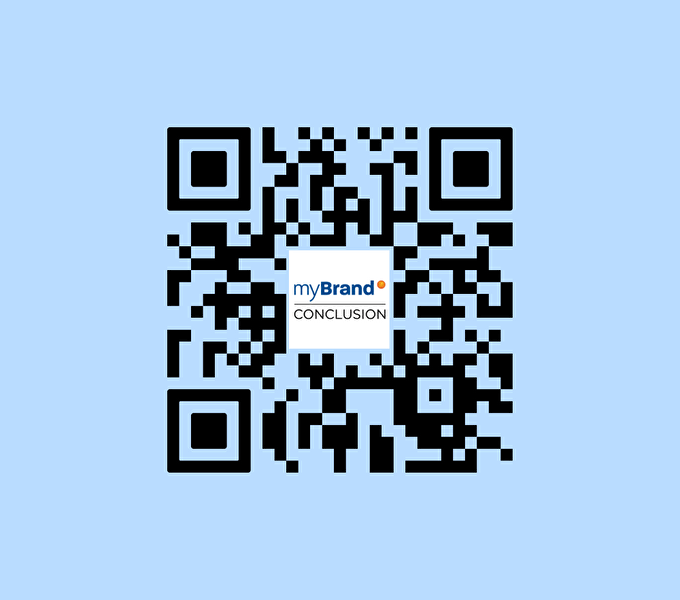 QR code WhatsaAppen met Fenna voor myBrand Conclusion