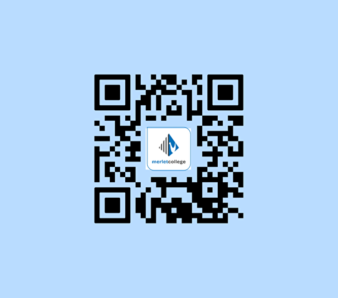 QR code whatsappen met Fenna - Merlet College